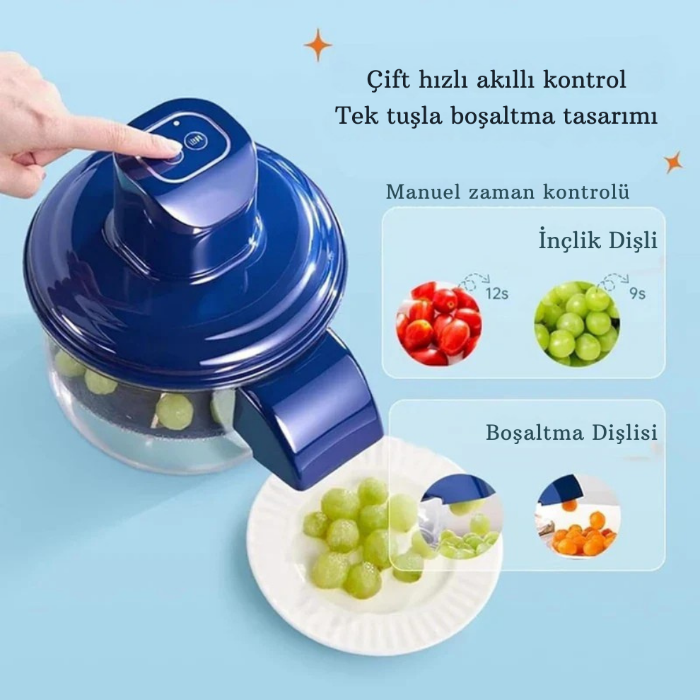 Şarjlı Meyve & Sebze Soyucu – Zahmetsiz ve Hızlı!