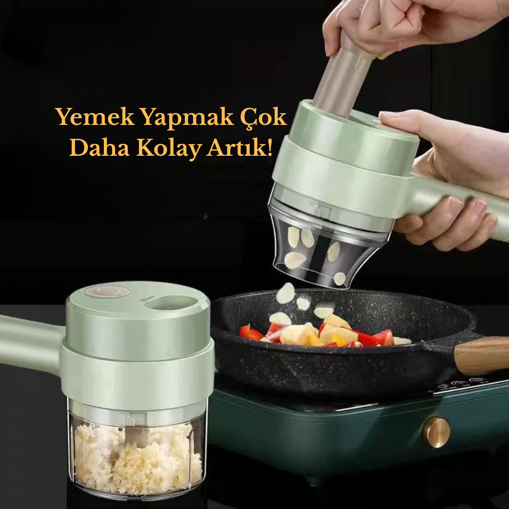 Velur Şarjlı Sebze Doğrayıcı