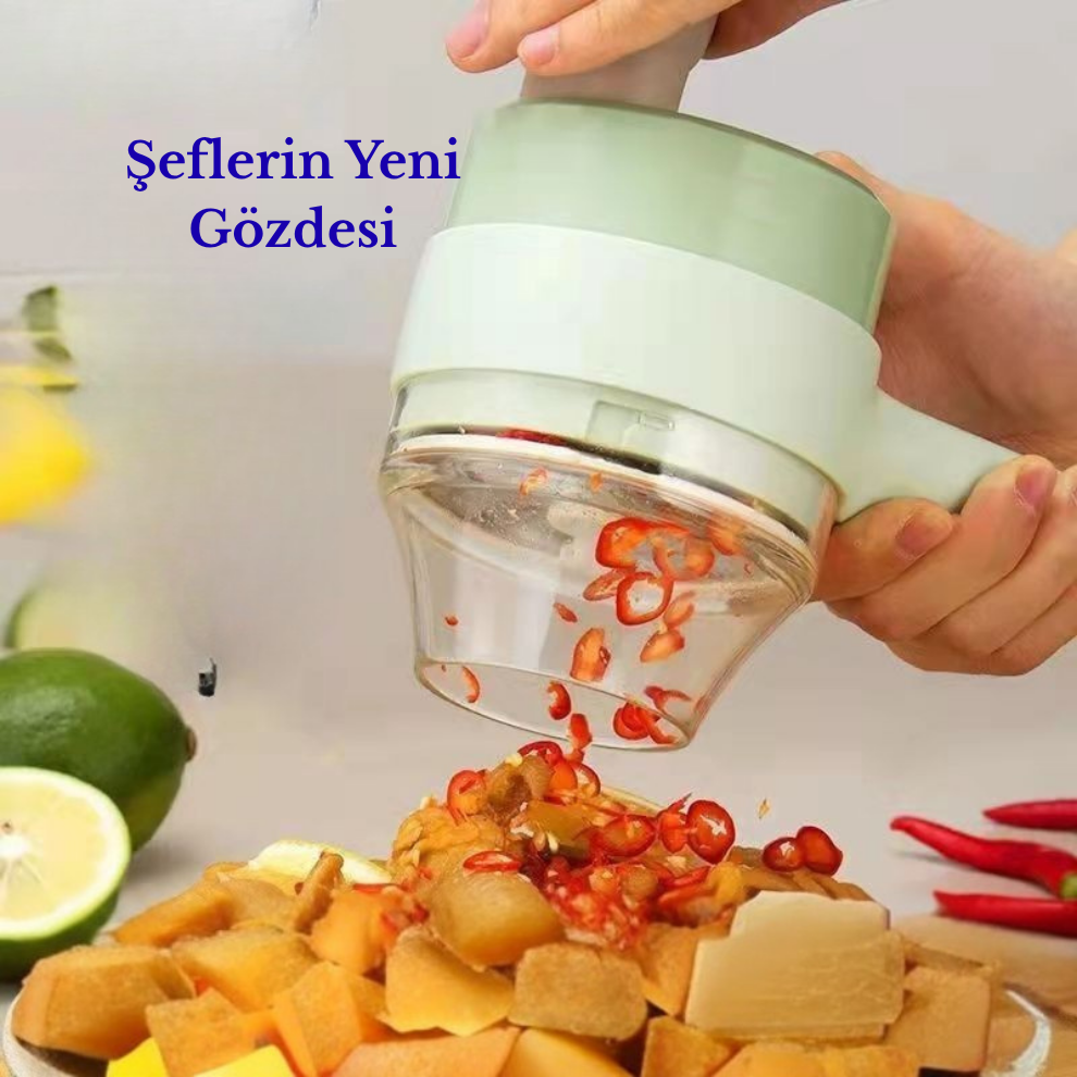 Velur Şarjlı Sebze Doğrayıcı