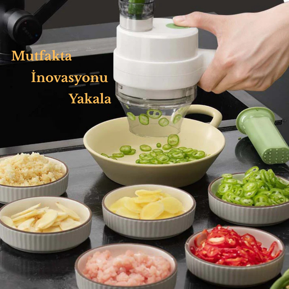 Velur Şarjlı Sebze Doğrayıcı