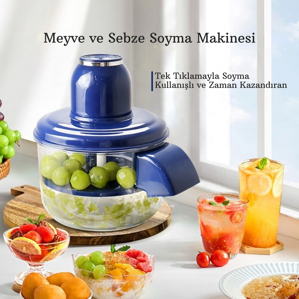 Şarjlı Meyve & Sebze Soyucu – Zahmetsiz ve Hızlı!